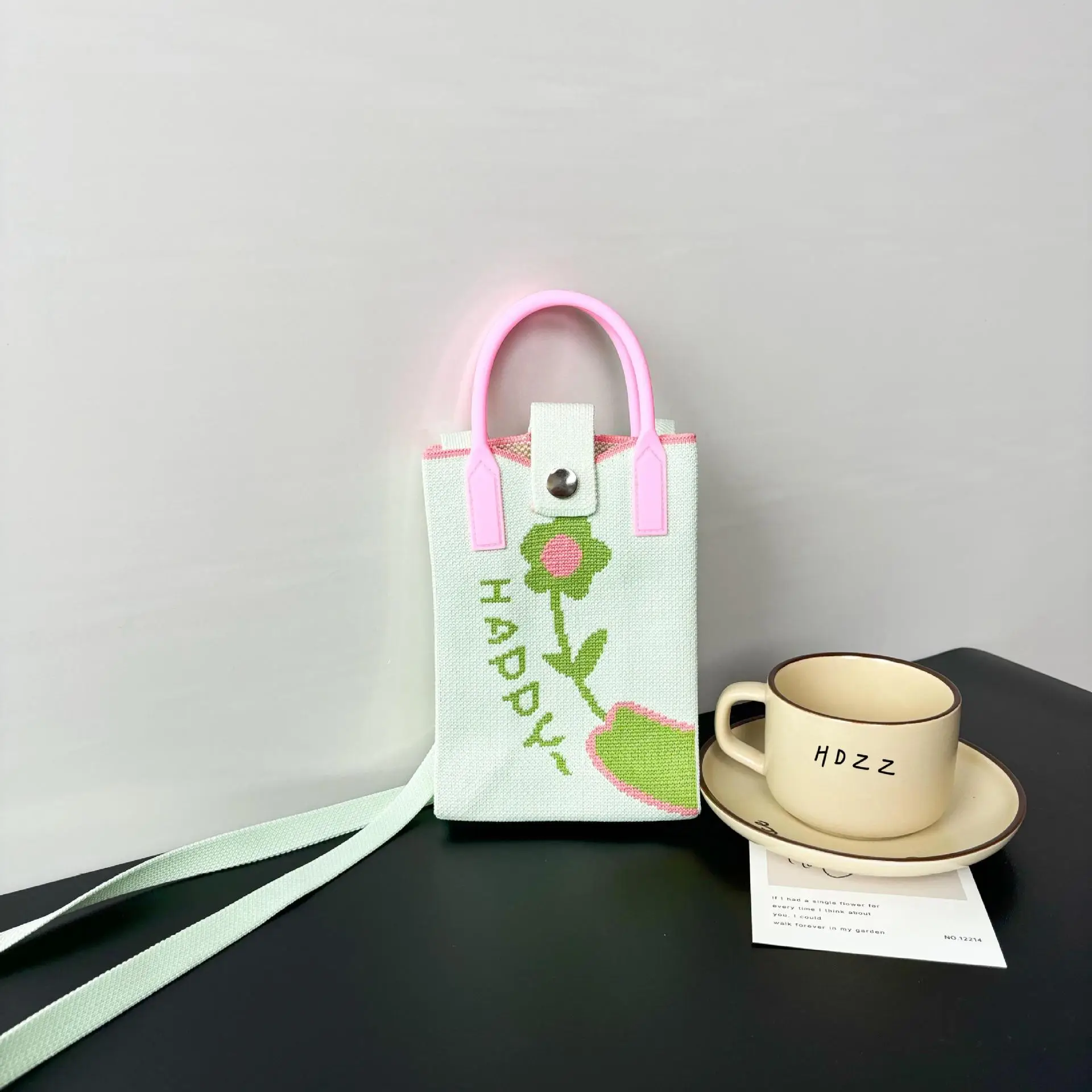 Flower Knitted Shoulder Crossbody Bag Niche Trendy