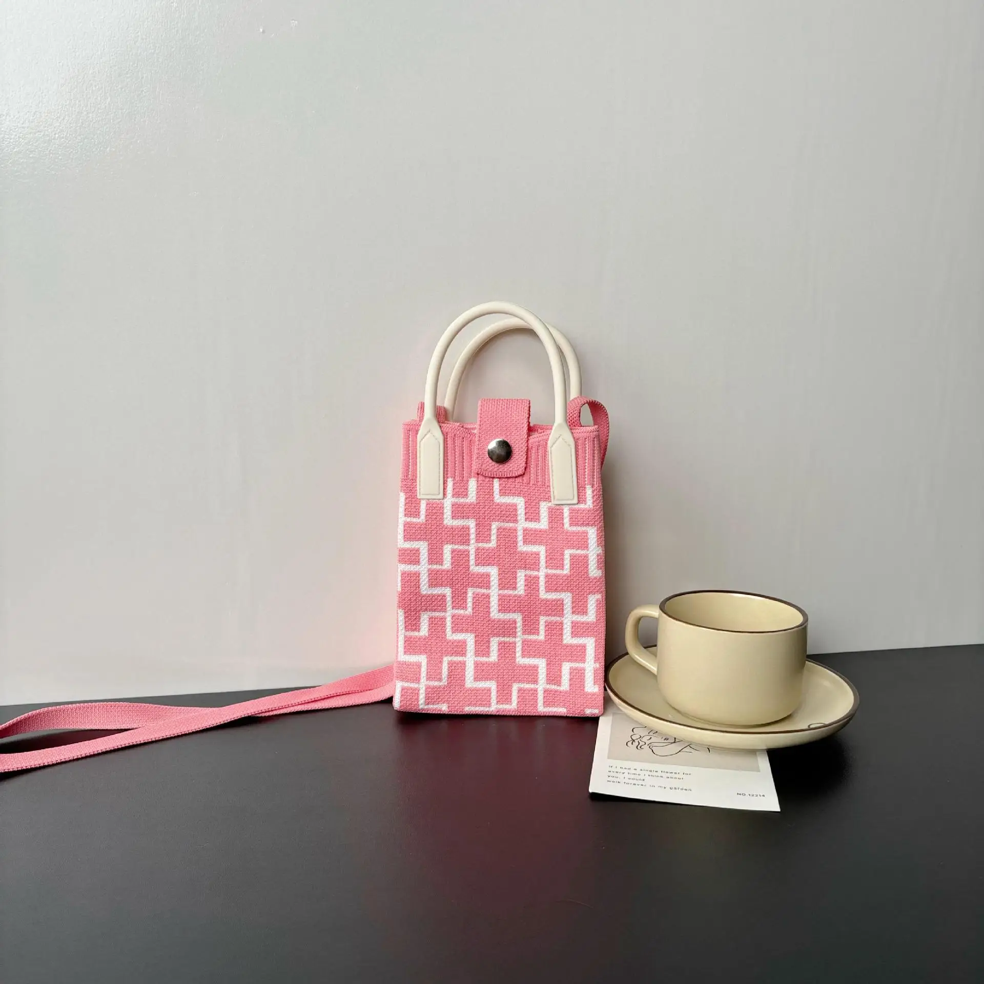 Flower Knitted Shoulder Crossbody Bag Niche Trendy