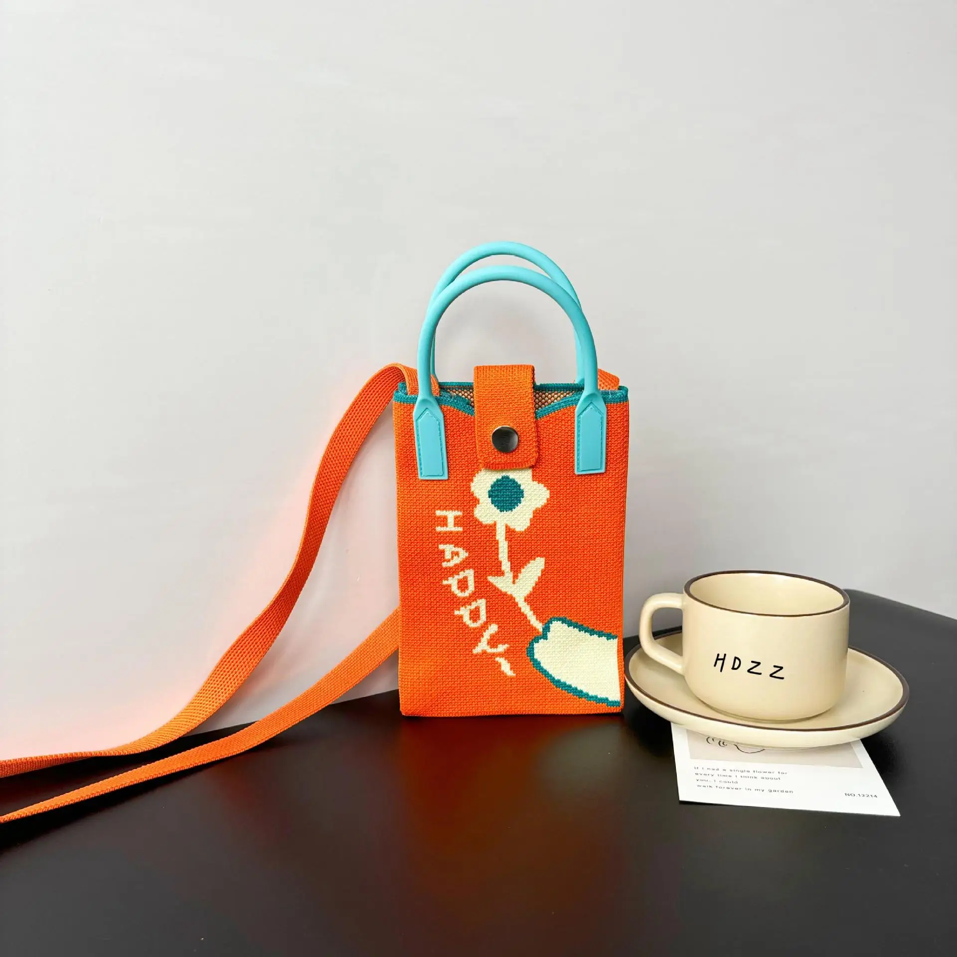 Flower Knitted Shoulder Crossbody Bag Niche Trendy