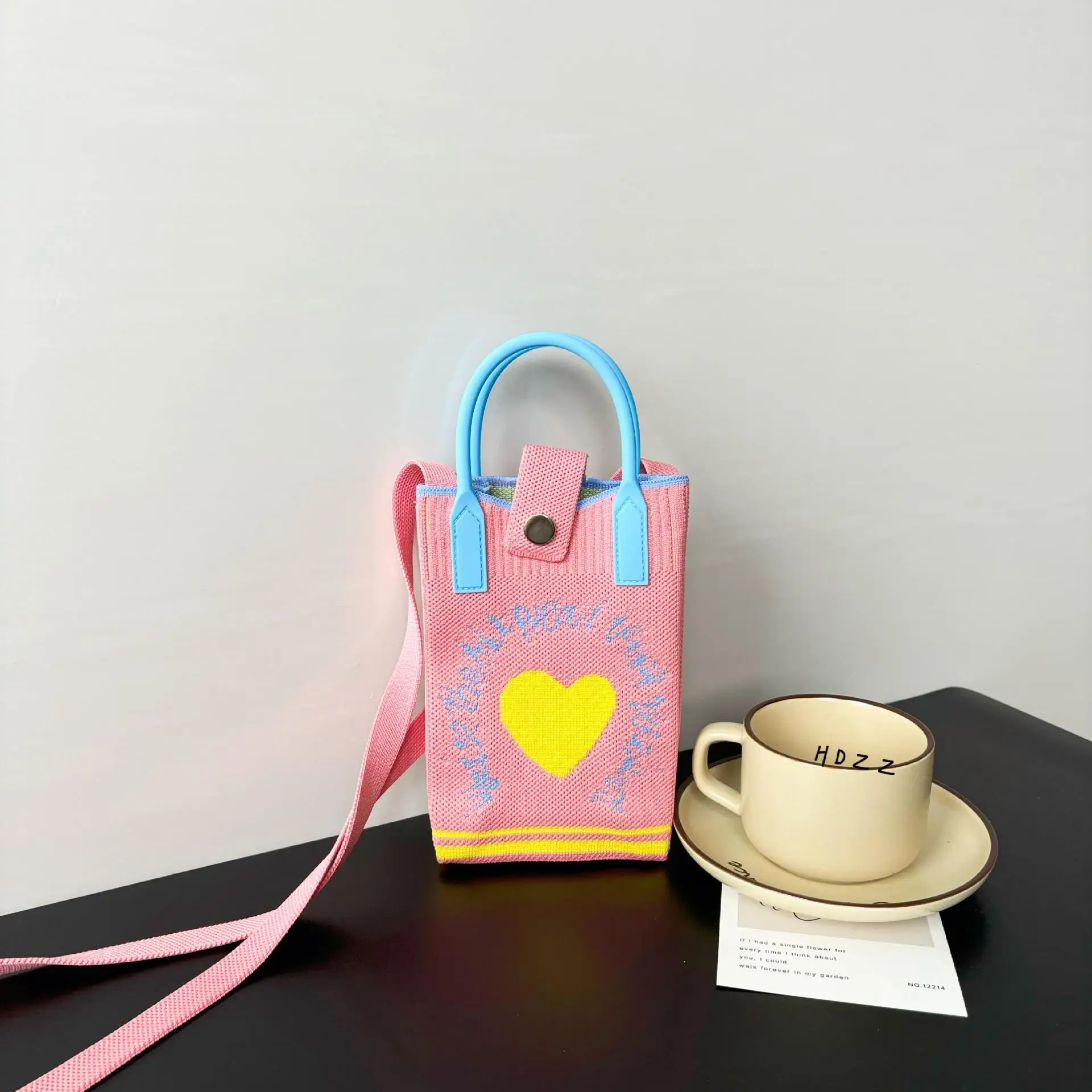 Flower Knitted Shoulder Crossbody Bag Niche Trendy