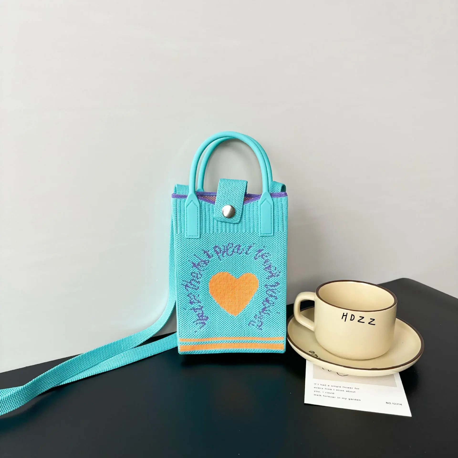 Flower Knitted Shoulder Crossbody Bag Niche Trendy