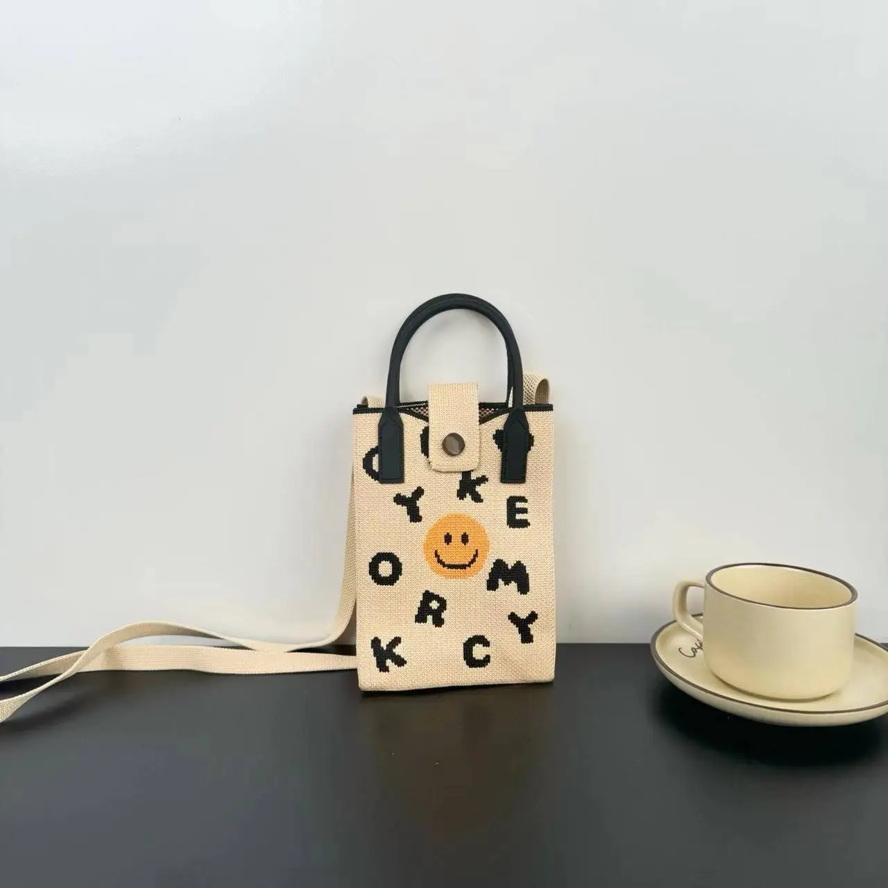 Flower Knitted Shoulder Crossbody Bag Niche Trendy