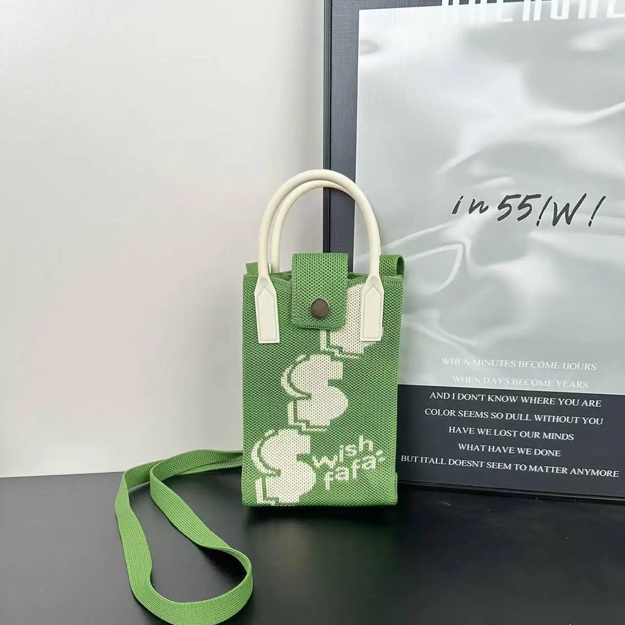 Flower Knitted Shoulder Crossbody Bag Niche Trendy