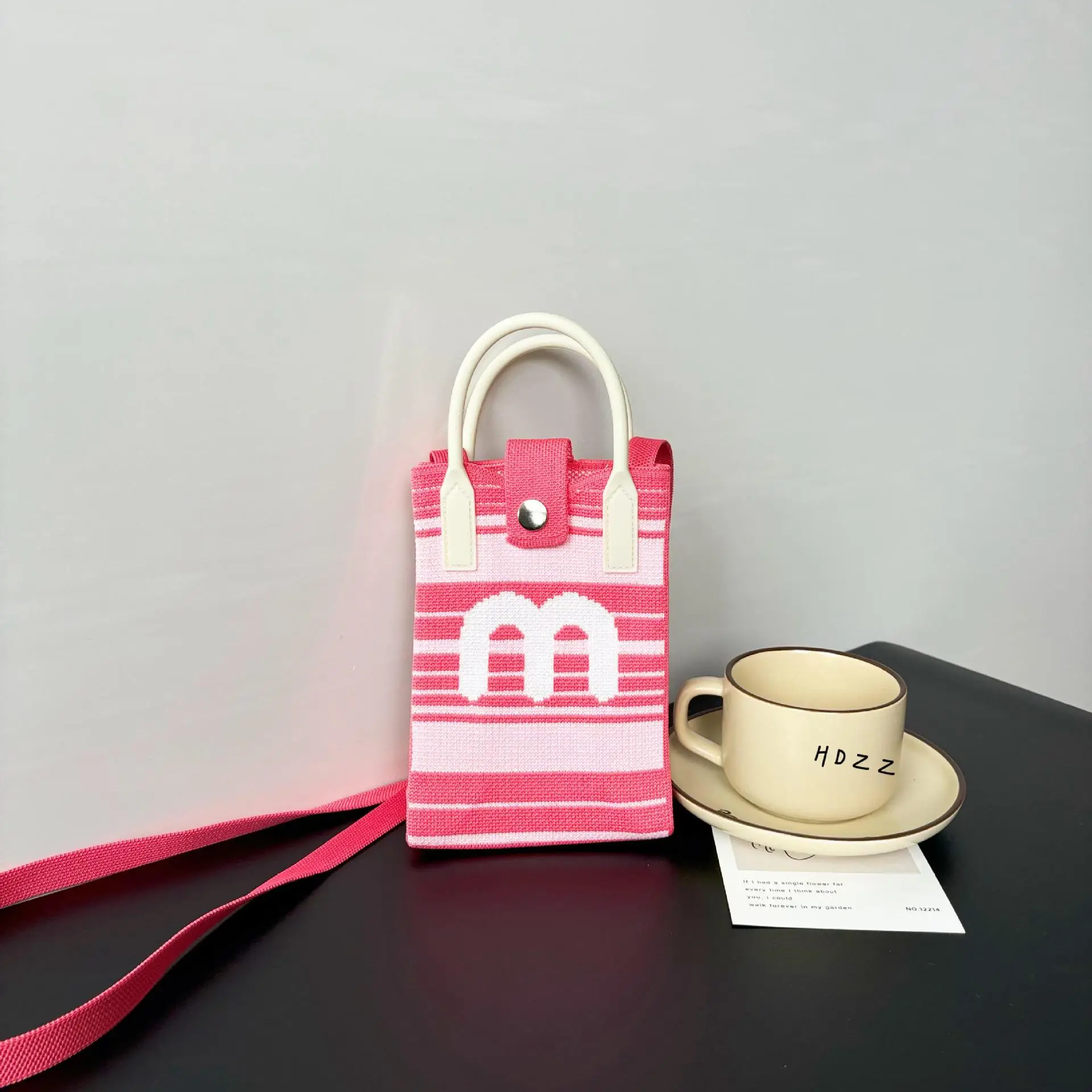 Flower Knitted Shoulder Crossbody Bag Niche Trendy