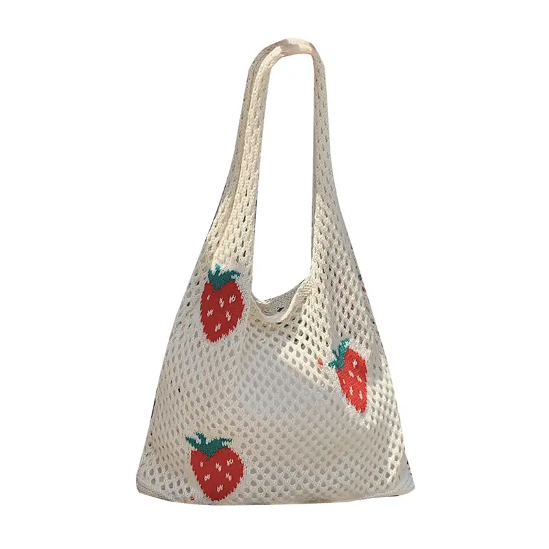 Women's Knitted Flower Shoulder Bag Large Capacity