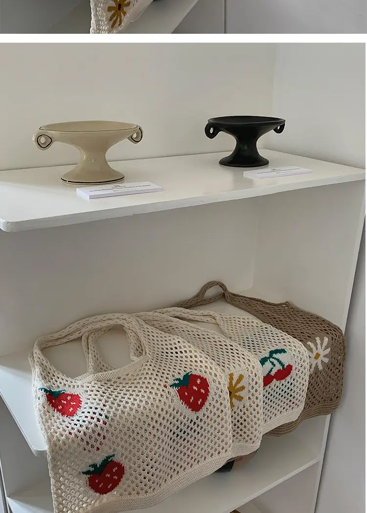 Women's Knitted Flower Shoulder Bag Large Capacity — feature 20