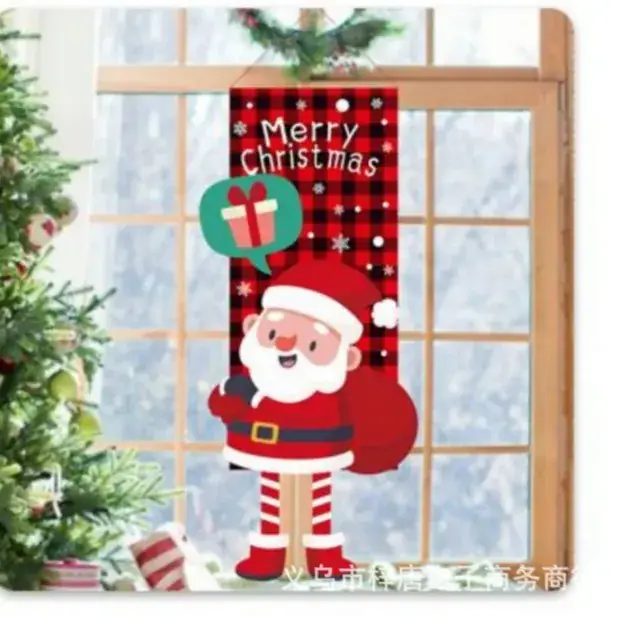 Christmas Snowman Hanging Flag Decor