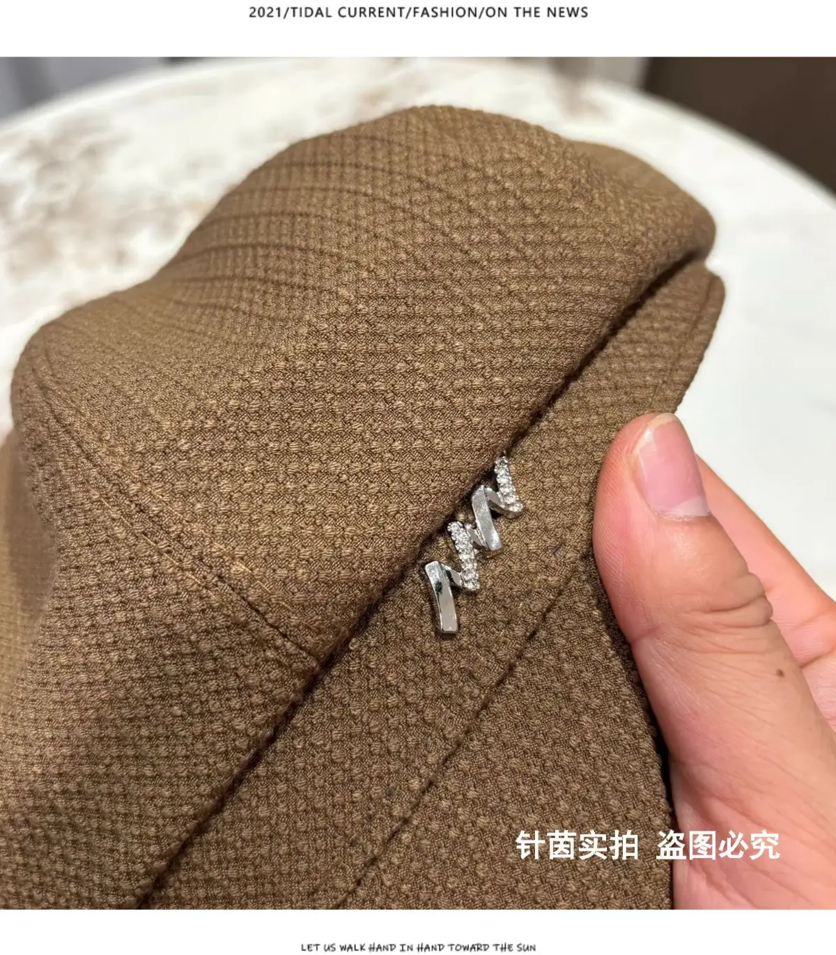 Needle Yin Black Octagonal Cap for Girls Winter Casual — feature 7