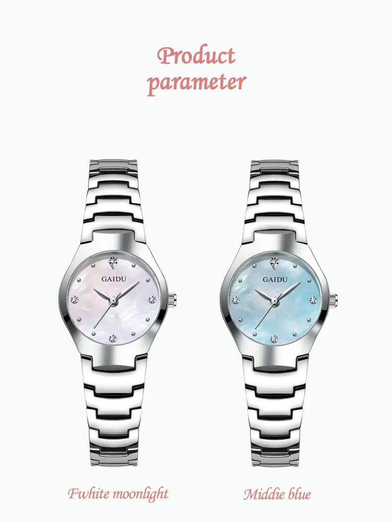 Ultra-Thin Women's Quartz Watch with Fine Steel Band — feature 24