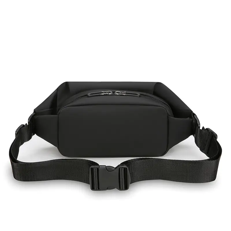 Men's Black Waterproof Crossbody Shoulder Bag with Water Bottle Holder - Image 6