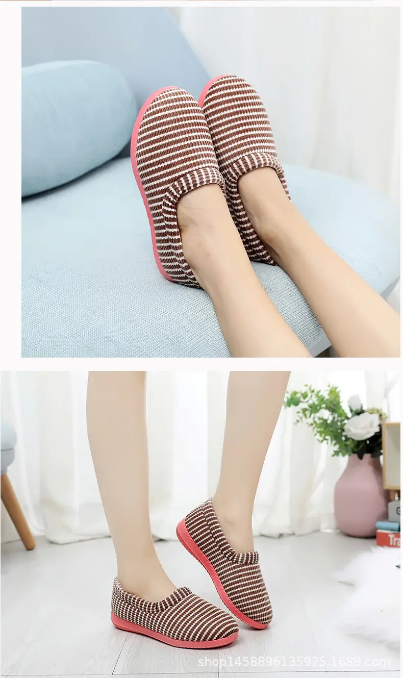 2026 Winter Cotton Slippers for Women, Old Beijing Style Cloth Shoes, Indoor Heel-Covered Plush Home Non-Slip Fleece-Lined Warm Thick-Soled Shoes — feature 10
