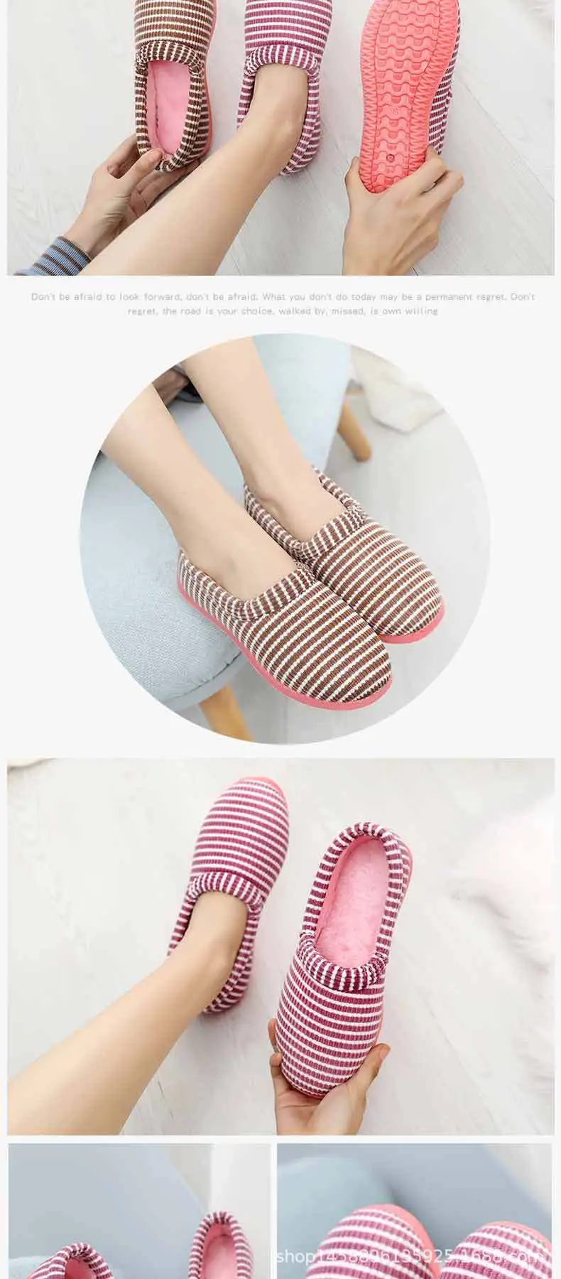 2026 Winter Cotton Slippers for Women, Old Beijing Style Cloth Shoes, Indoor Heel-Covered Plush Home Non-Slip Fleece-Lined Warm Thick-Soled Shoes — feature 6