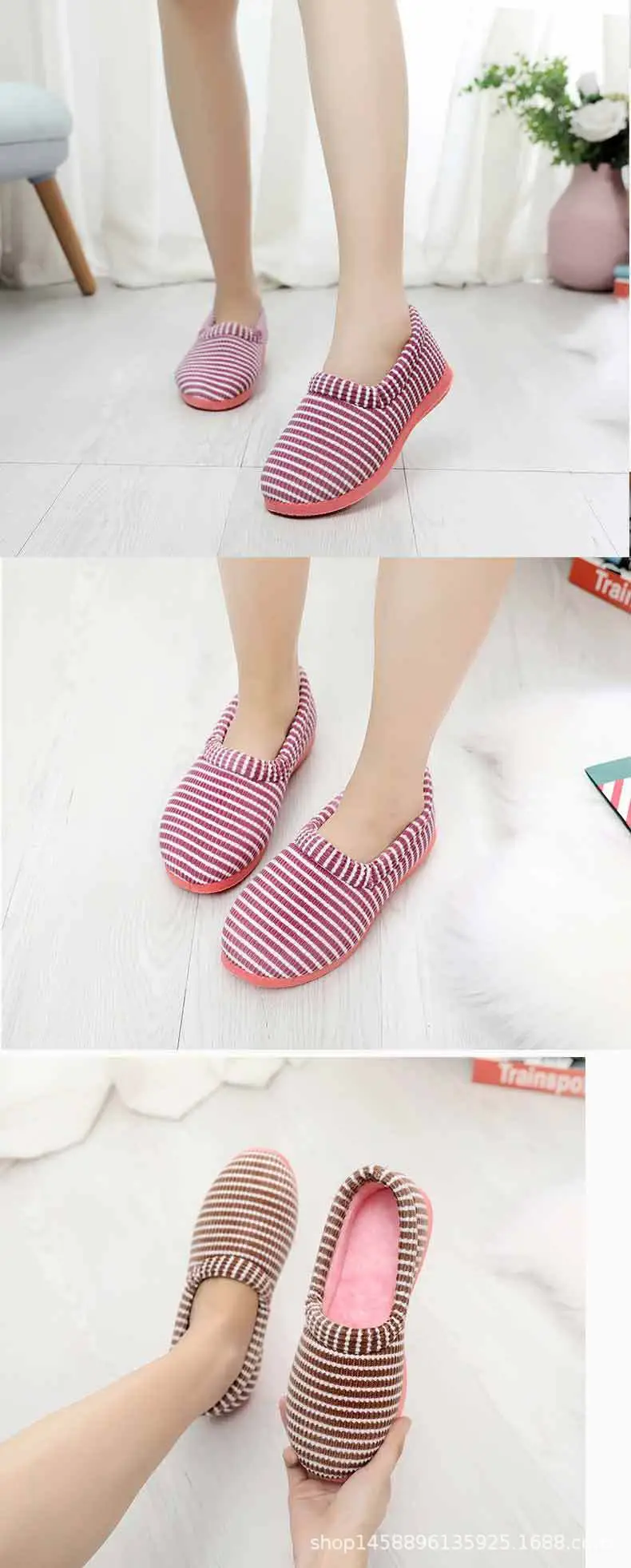 2026 Winter Cotton Slippers for Women, Old Beijing Style Cloth Shoes, Indoor Heel-Covered Plush Home Non-Slip Fleece-Lined Warm Thick-Soled Shoes — feature 9