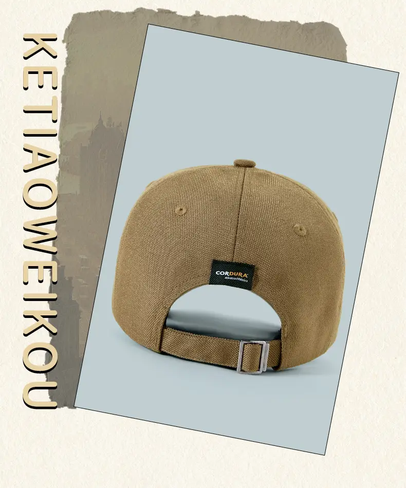 Men's Black Logo Baseball Cap with Embroidered Design — feature 3