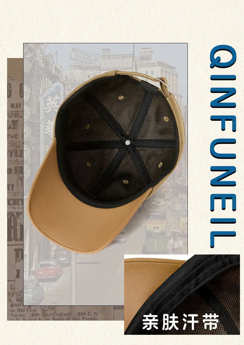 Men's Black Logo Baseball Cap with Embroidered Design — feature 5