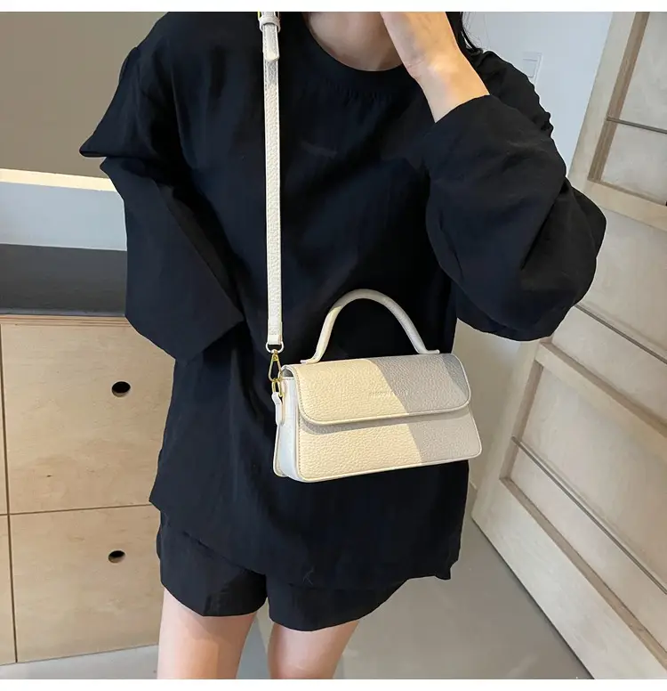 French Style Brown Square Shoulder Bag for Women — feature 16