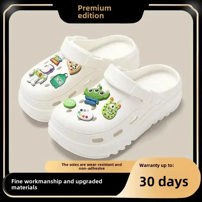 Cross-Border Fashion New Thick-Soled Clogs for Women, Summer Outdoor Wear, Odor-Resistant, Ultra-Comfortable Beach Sandals - Image 3