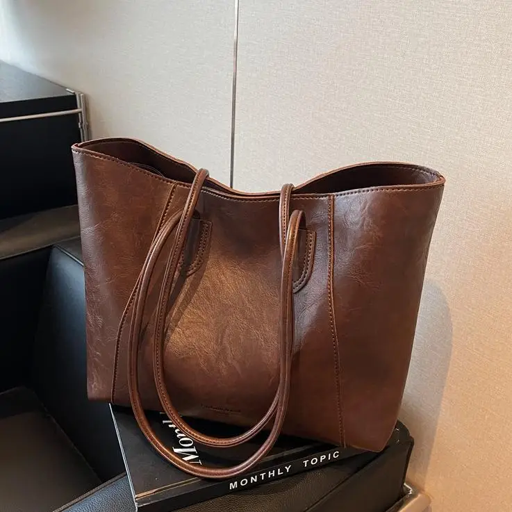 Women Large Capacity Tan Tote Bag 2026 Casual Commuter - Image 12