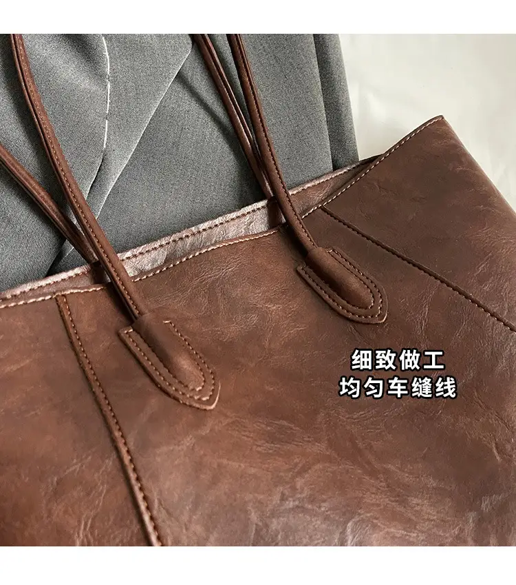Women Large Capacity Tan Tote Bag 2026 Casual Commuter — feature 17
