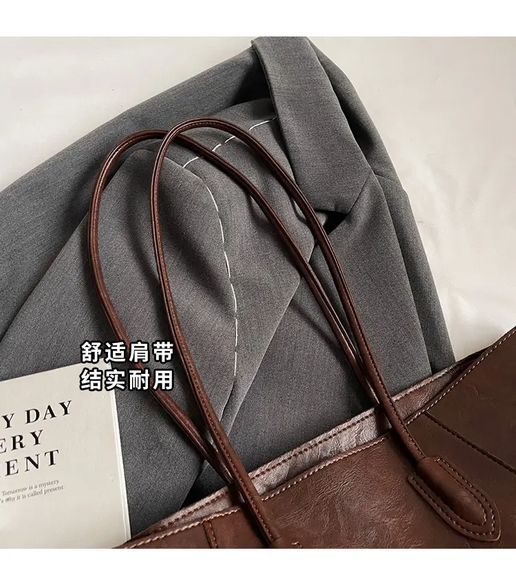 Women Large Capacity Tan Tote Bag 2026 Casual Commuter — feature 18