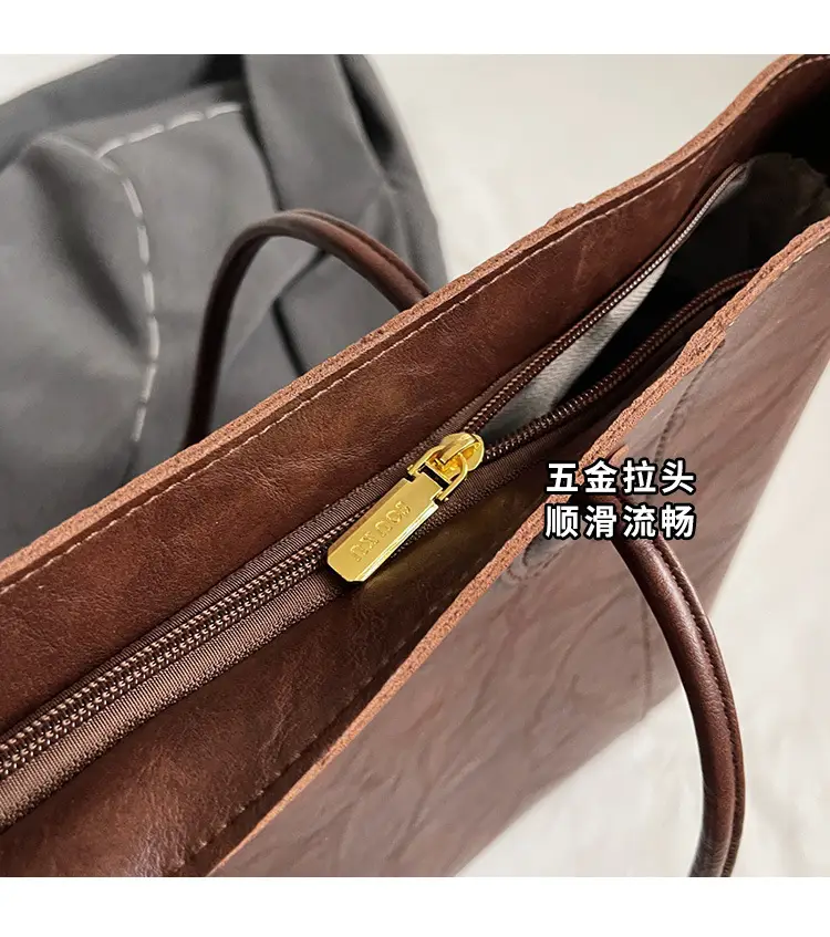 Women Large Capacity Tan Tote Bag 2026 Casual Commuter — feature 19