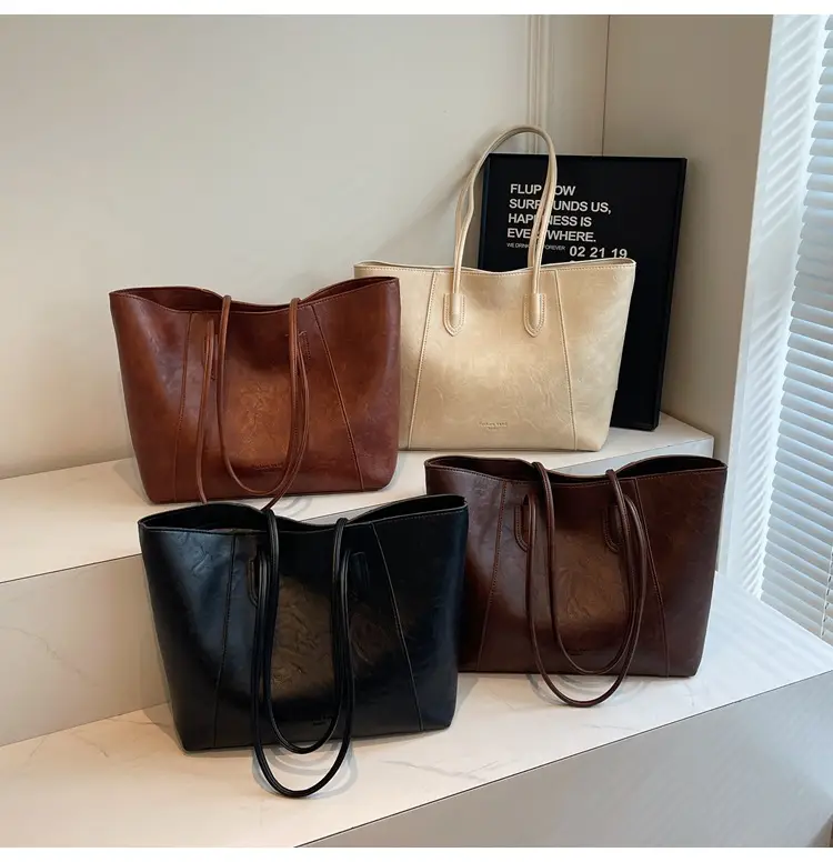 Women Large Capacity Tan Tote Bag 2026 Casual Commuter — feature 28