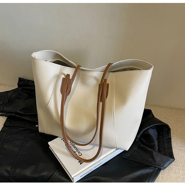 Women Large Capacity Tan Tote Bag 2026 Casual Commuter — feature 32