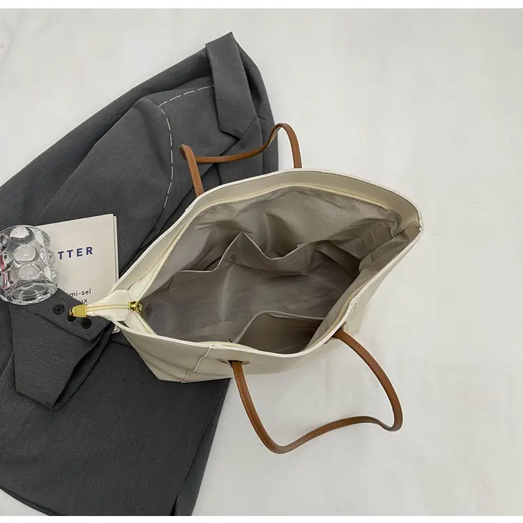 Women Large Capacity Tan Tote Bag 2026 Casual Commuter — feature 9