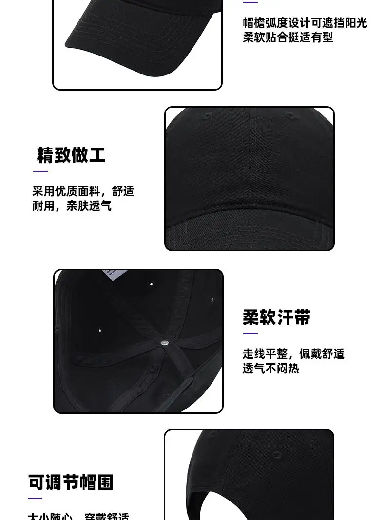 Green Baseball Cap for Men Summer Washed Aged — feature 4