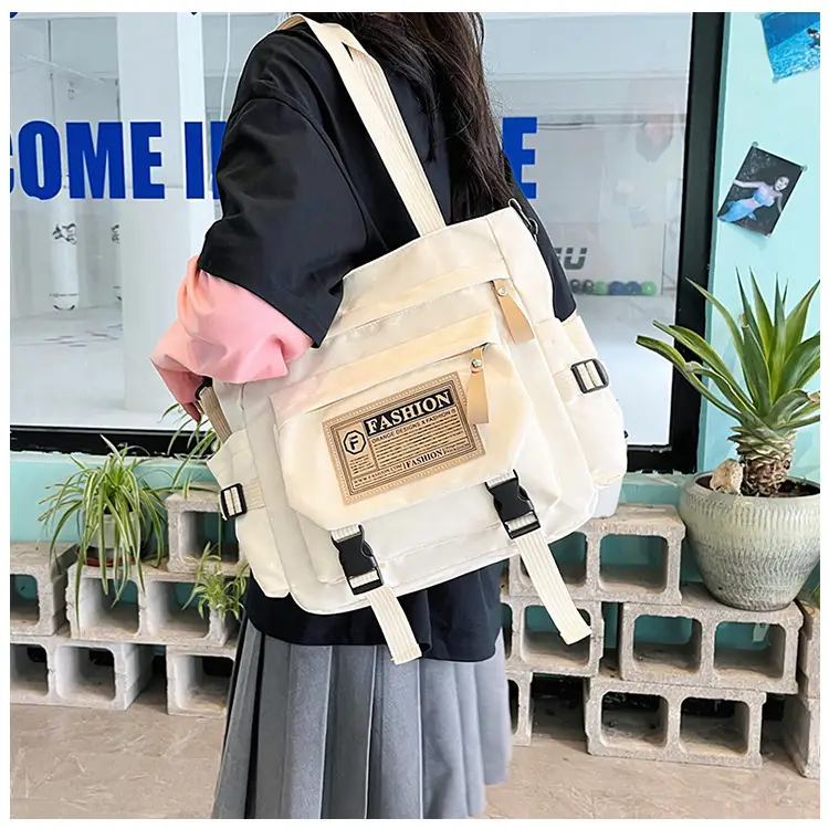 Blue Japanese Style Large Capacity Commuter Shoulder Bag — feature 20