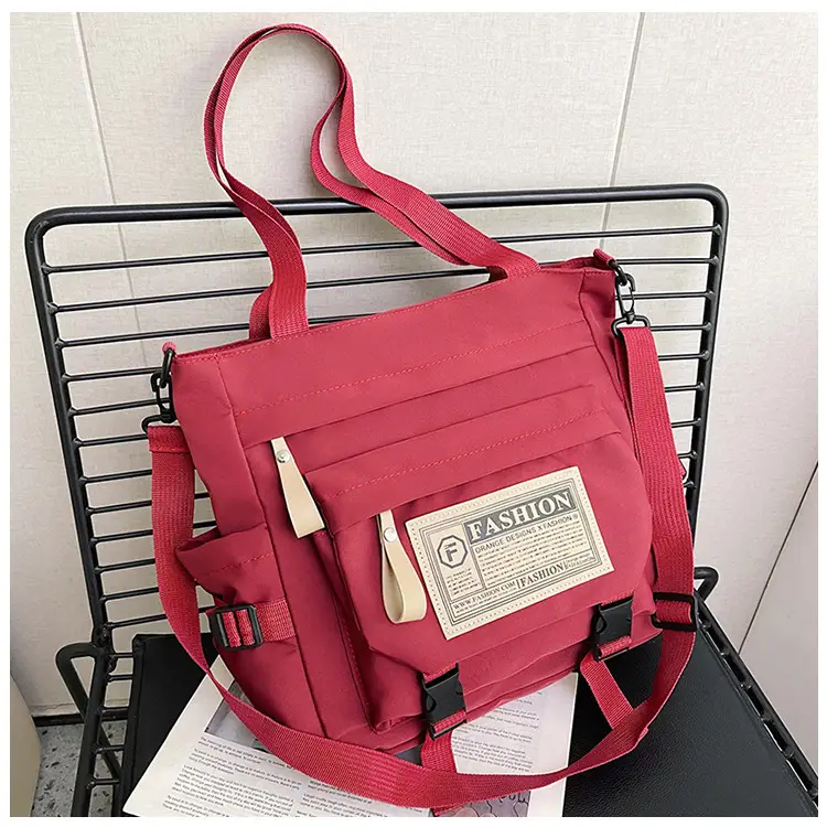 Blue Japanese Style Large Capacity Commuter Shoulder Bag — feature 26