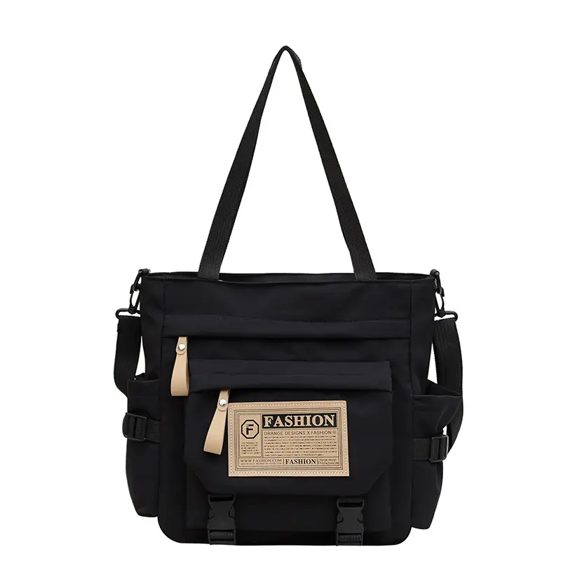 Blue Japanese Style Large Capacity Commuter Shoulder Bag - Image 2
