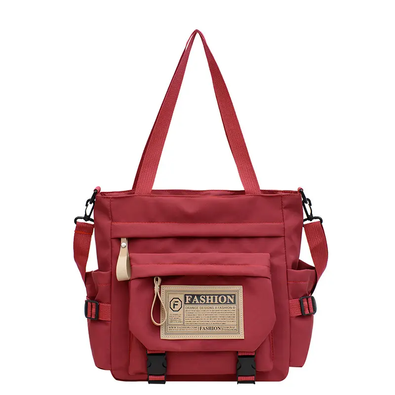 Blue Japanese Style Large Capacity Commuter Shoulder Bag - Image 4