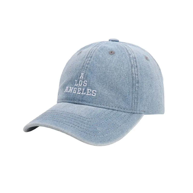Los Angeles Embroidered Denim Baseball Cap for Women Men - Image 11