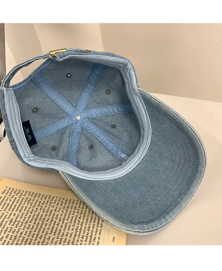 Los Angeles Embroidered Denim Baseball Cap for Women Men — feature 13