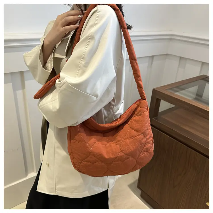 Women's Light Green Quilted Shoulder Bag 2024 — feature 14