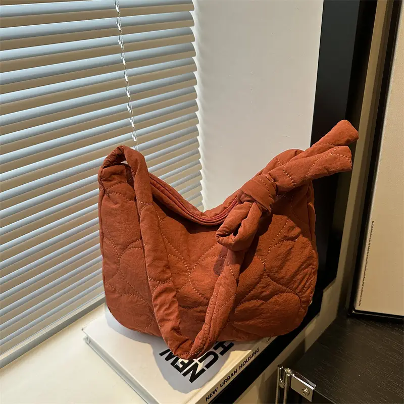 Women's Light Green Quilted Shoulder Bag 2024 - Image 5