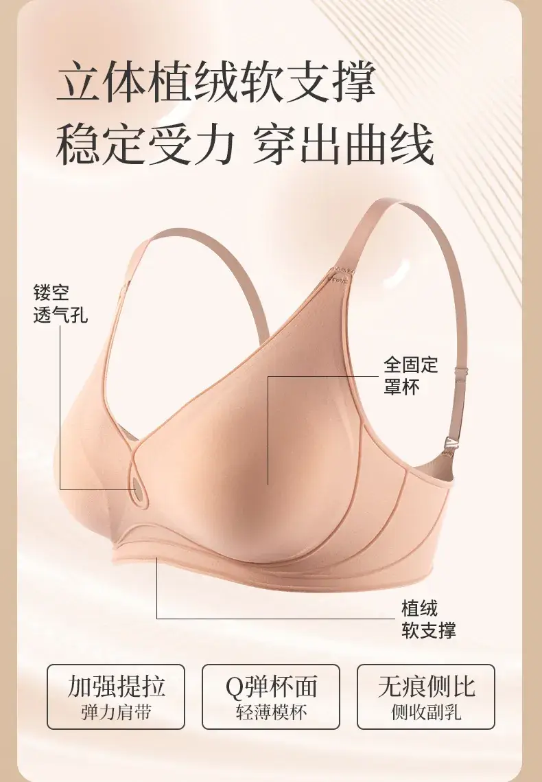 Jelly Pull-Up Bra Small Push Up Anti Sagging — feature 3