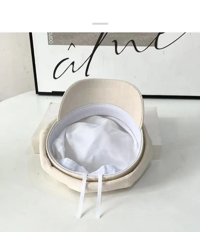 Girls Rhinestone Dome Cap Spring Autumn Beige — feature 11