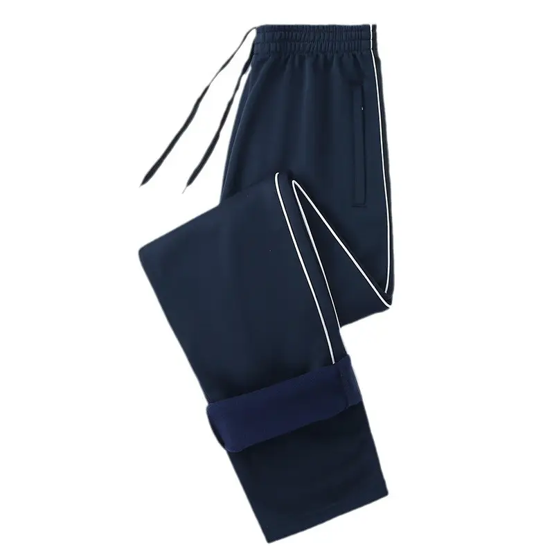 Navy Blue Fleece School Pants for Boys Girls