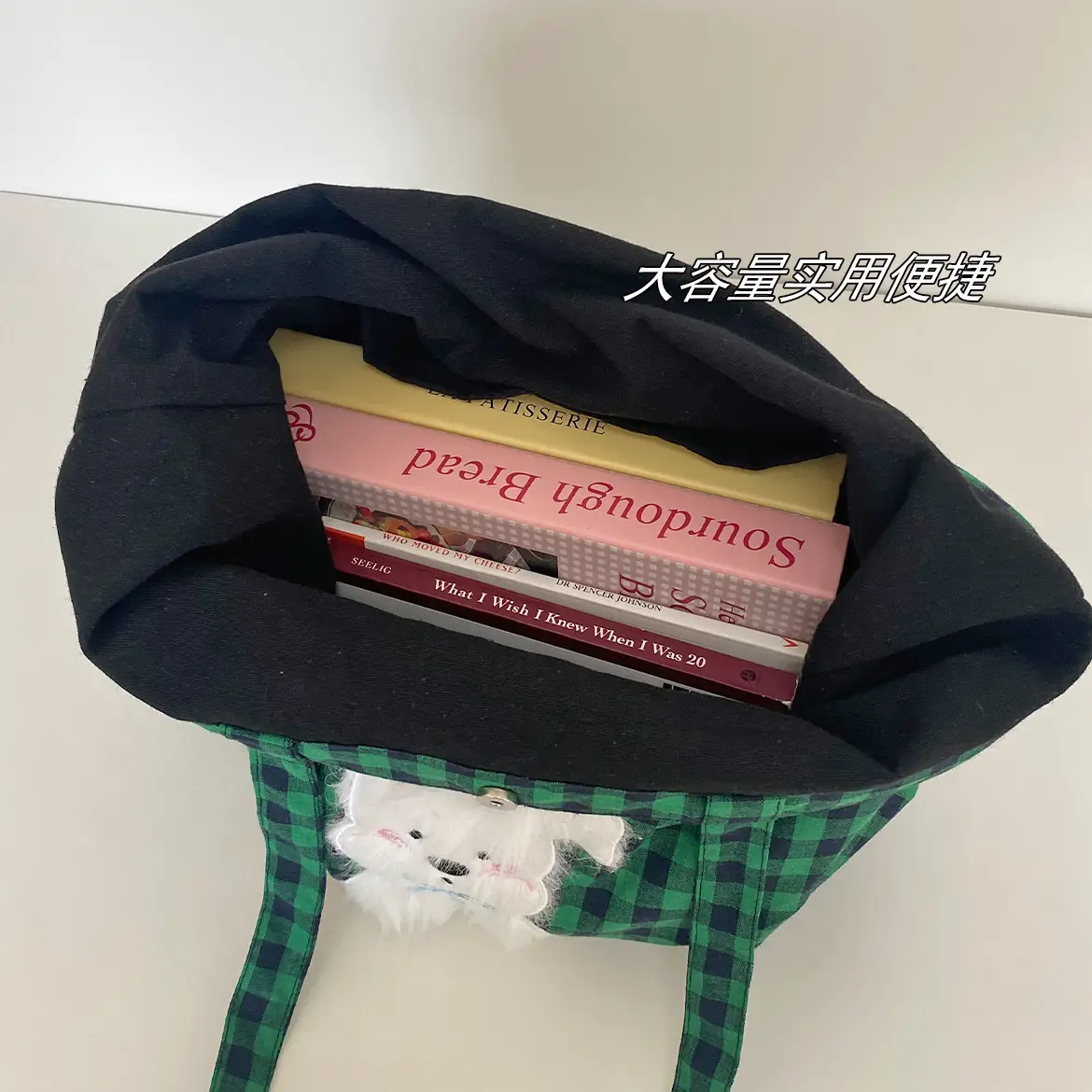 Cute Plush Puppy Bag Red White Large Capacity — feature 35