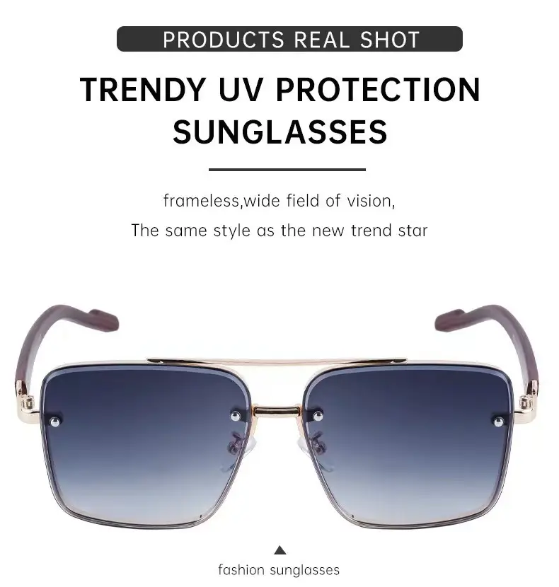 Men Retro Metal Sunglasses with Anti-Blue Light Lenses — feature 6