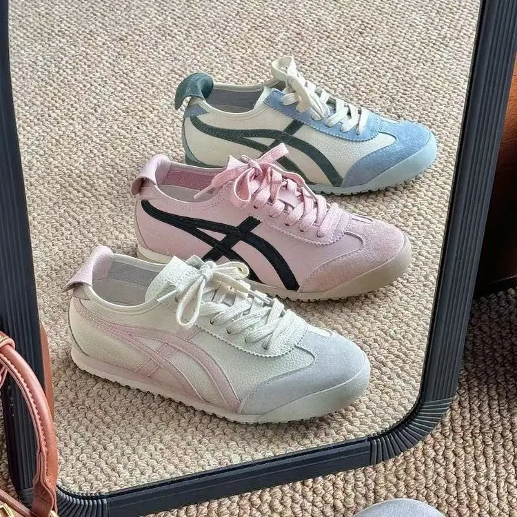 Women's 2024 Retro Training Shoes with Pink Stripes - Image 9
