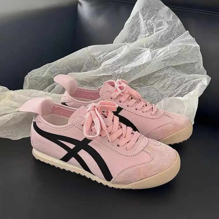 Women's 2024 Retro Training Shoes with Pink Stripes — feature 5