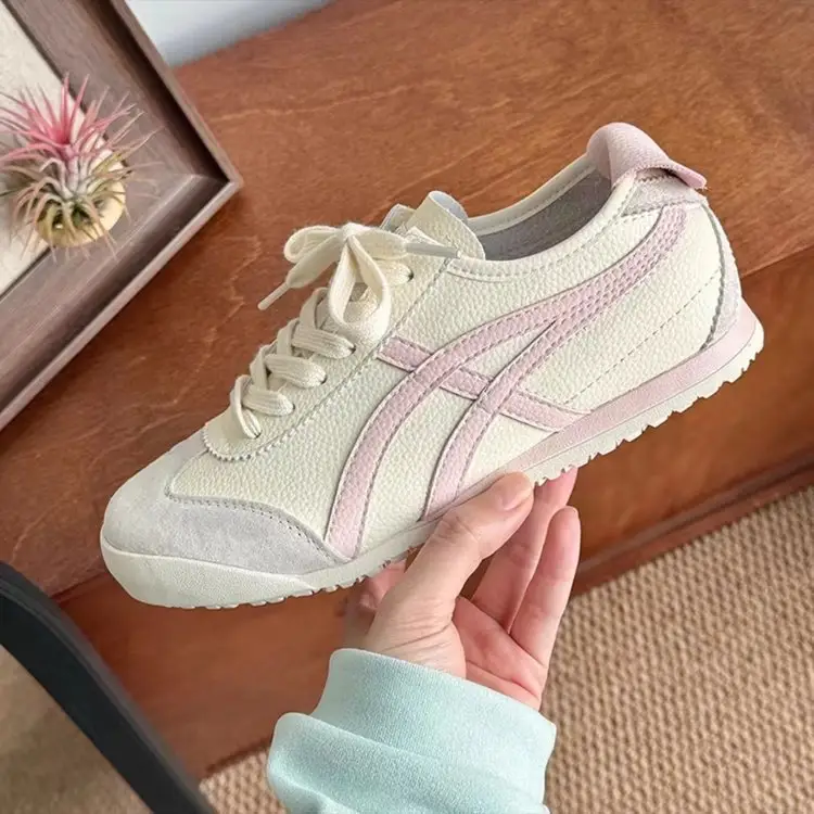 Women's 2024 Retro Training Shoes with Pink Stripes — feature 7