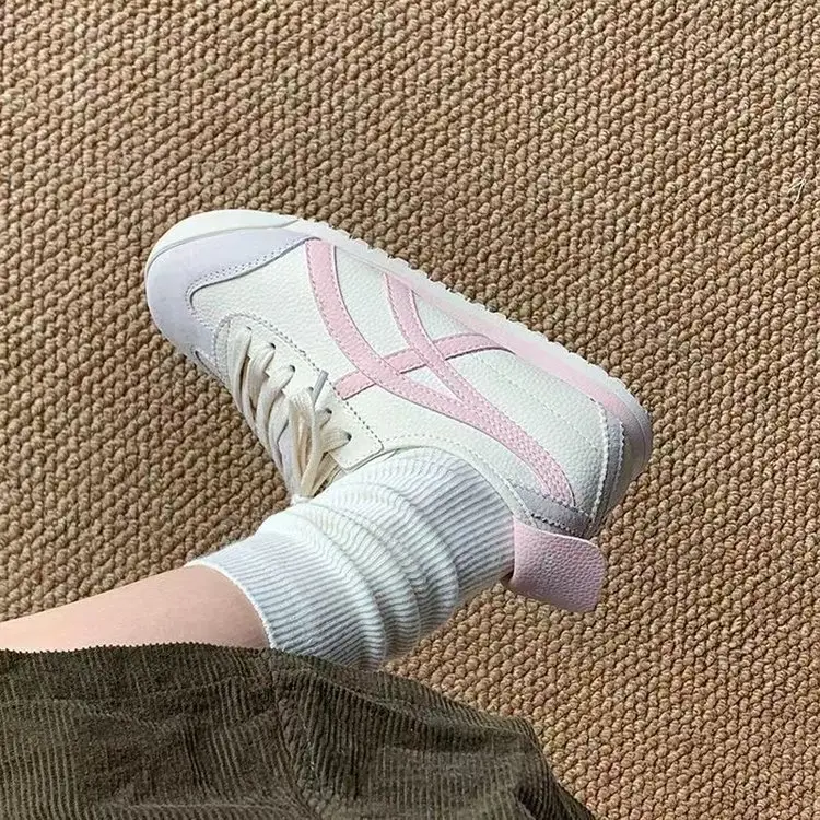 Women's 2024 Retro Training Shoes with Pink Stripes - Image 3