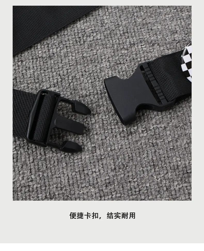 Men Sports Waist Bag Black Japanese Workwear Style — feature 13