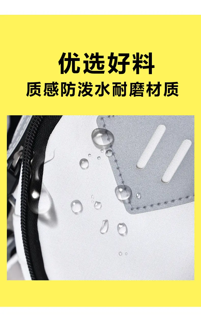 Men Sports Waist Bag Black Japanese Workwear Style — feature 6