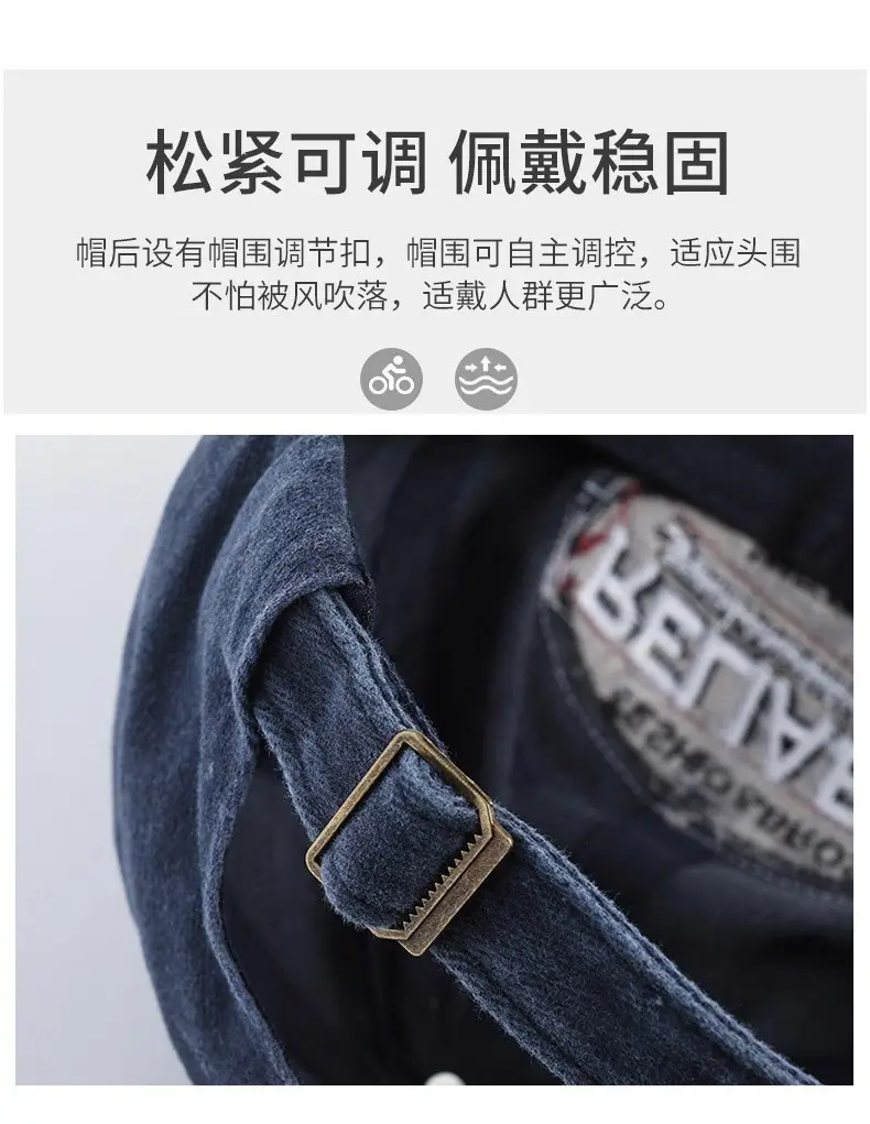 Reliable American Baseball Cap Red Grey Denim Men Women — feature 11