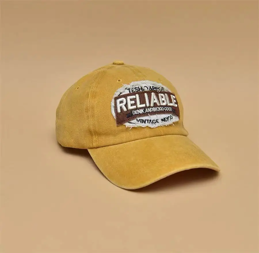 Reliable American Baseball Cap Red Grey Denim Men Women - Image 3